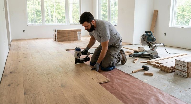 Oak Floor Installation