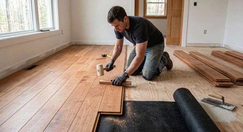 Cherry Floor Installation in Oxon Hill, MD