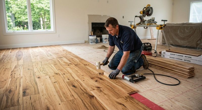 Hickory Floor Installation in Woodbridge, VA