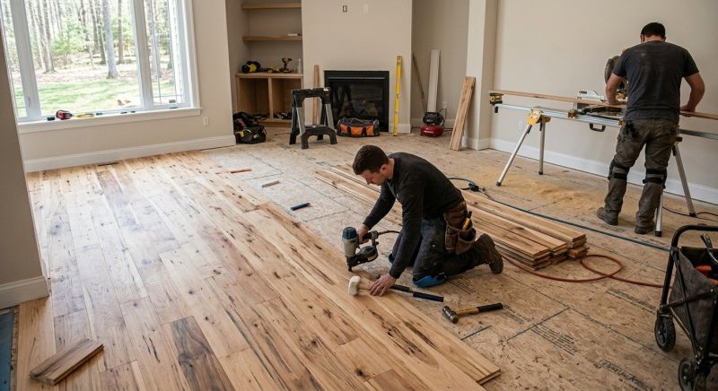 Hickory Floor Installation in Woodbridge, VA