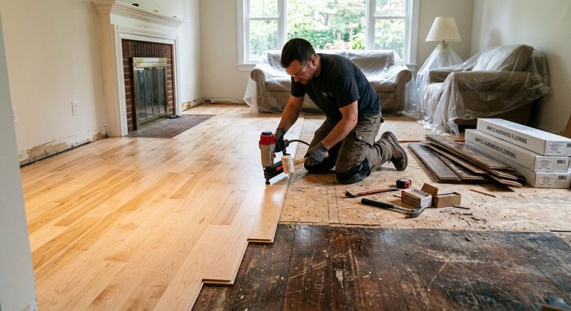 Maple Flooring Installation in Bristow, VA