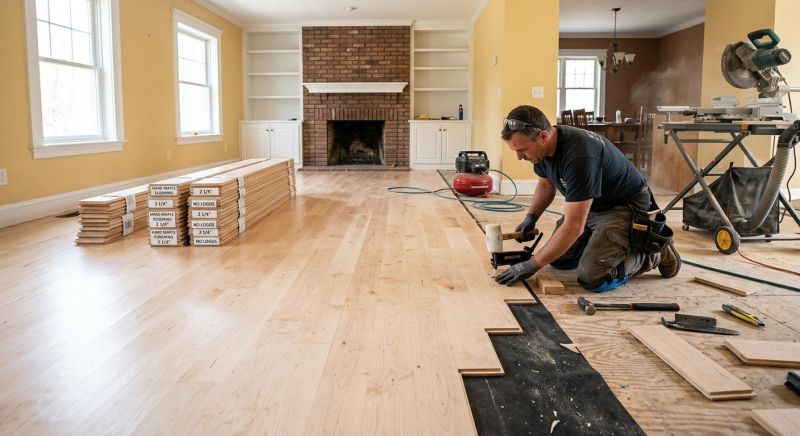 Maple Flooring Installation in Triangle, VA