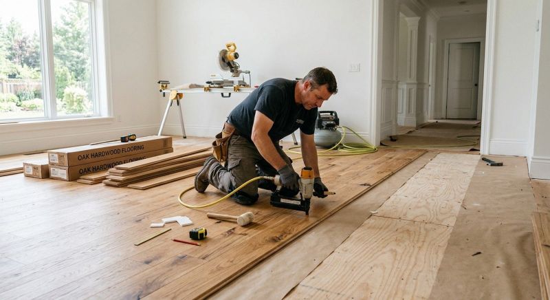 Oak Floor Installation in Prince William County, VA