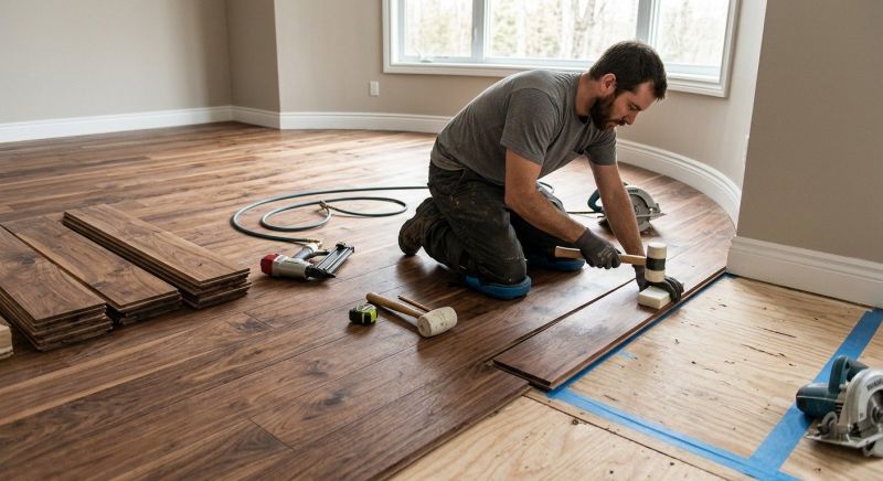 Walnut Flooring Installation in Woodbridge, VA