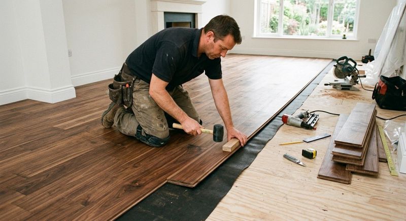 Walnut Flooring Installation in Woodbridge, VA