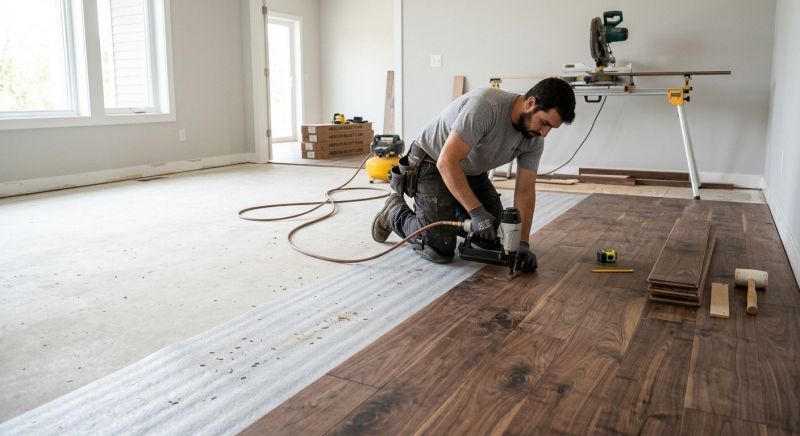 Walnut Flooring Installation in Woodbridge, VA