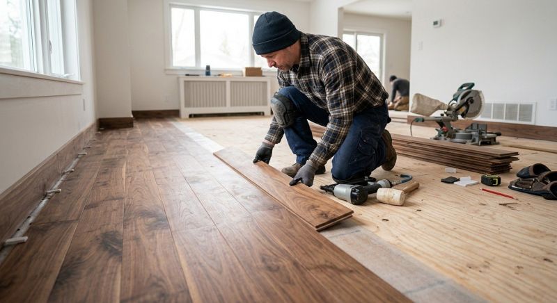 Wide Plank Floor Installation in Woodbridge, VA