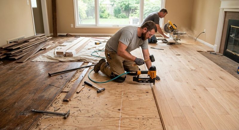 Wood Floor Replacement in Chantilly, VA
